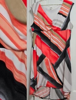 Cato Colorful High Low Women's Dress